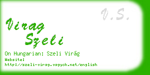 virag szeli business card