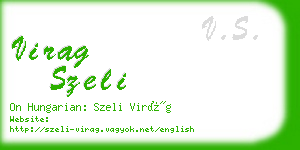 virag szeli business card